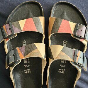 NWOT BIRKENSTOCK MULTICOLOR SANDALS